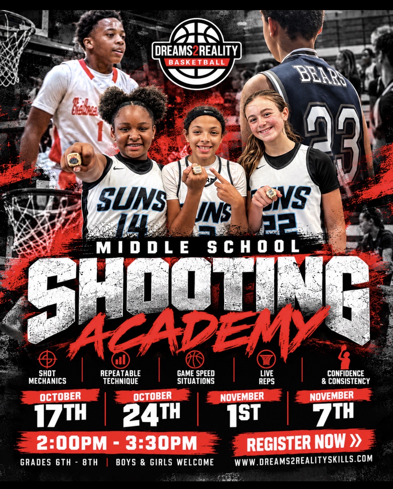 Middle School Shooting Academy for grades 6 through 8